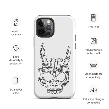 Rock On Skull Head Tough iPhone case
