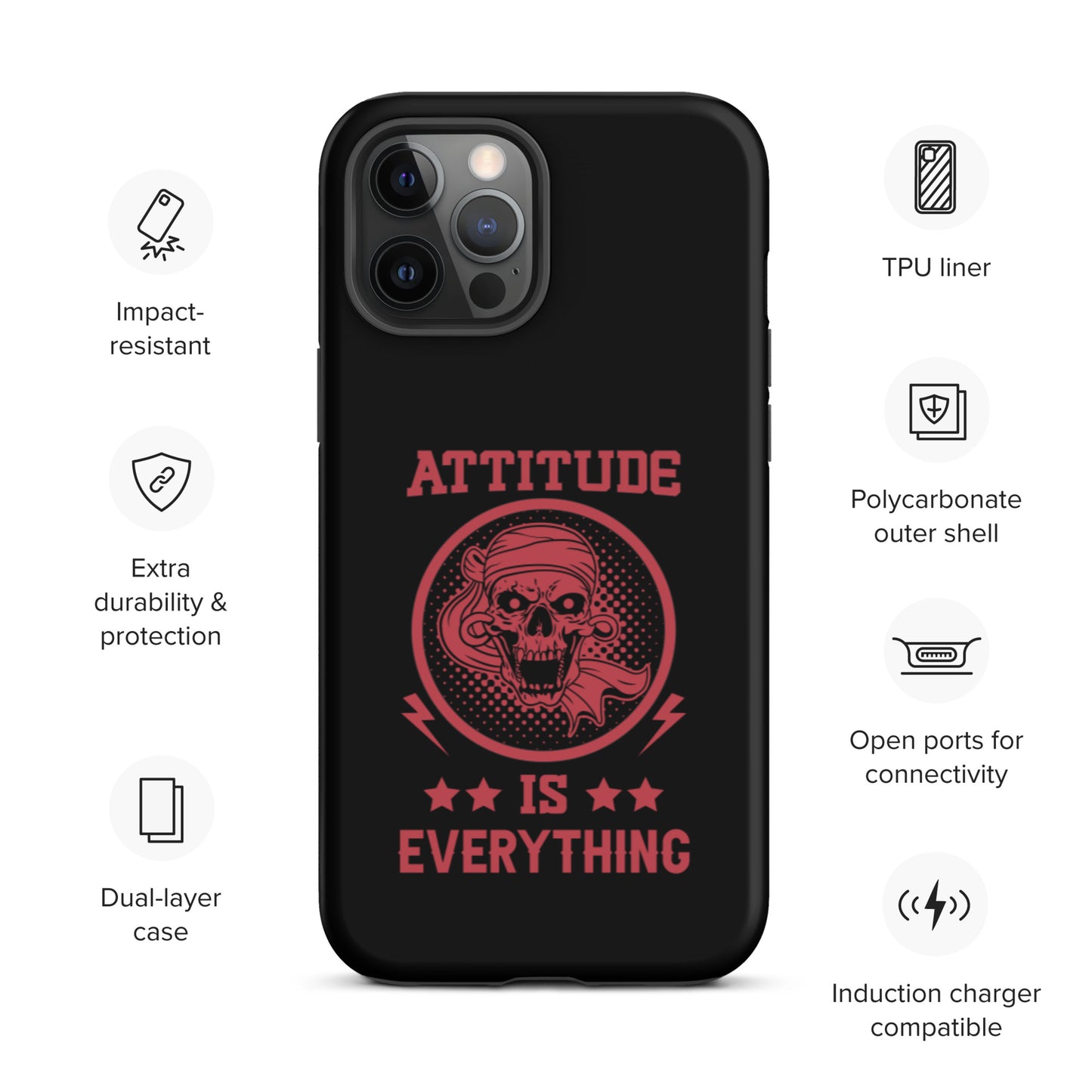 Attitude Is Everything Tough iPhone case