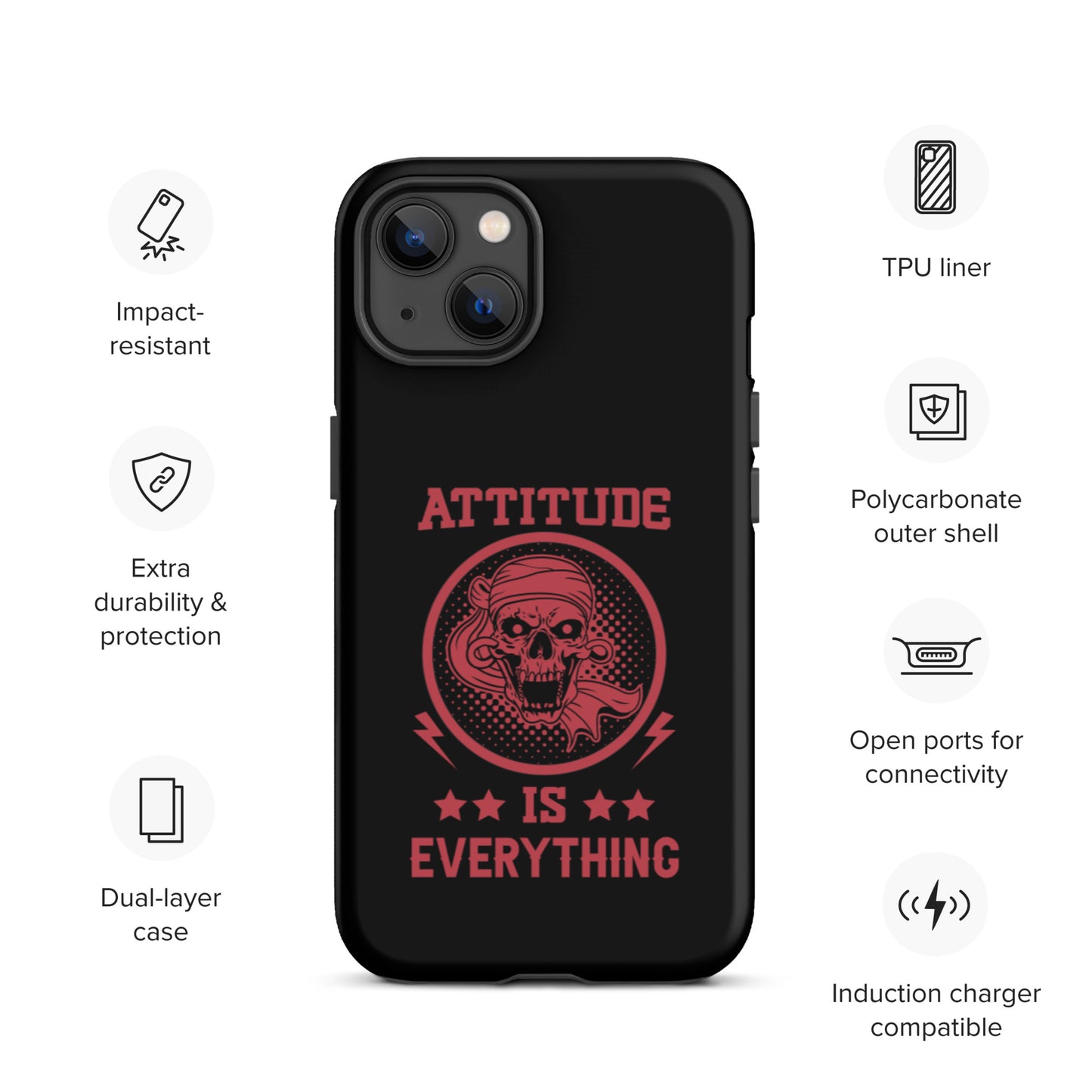 Attitude Is Everything Tough iPhone case