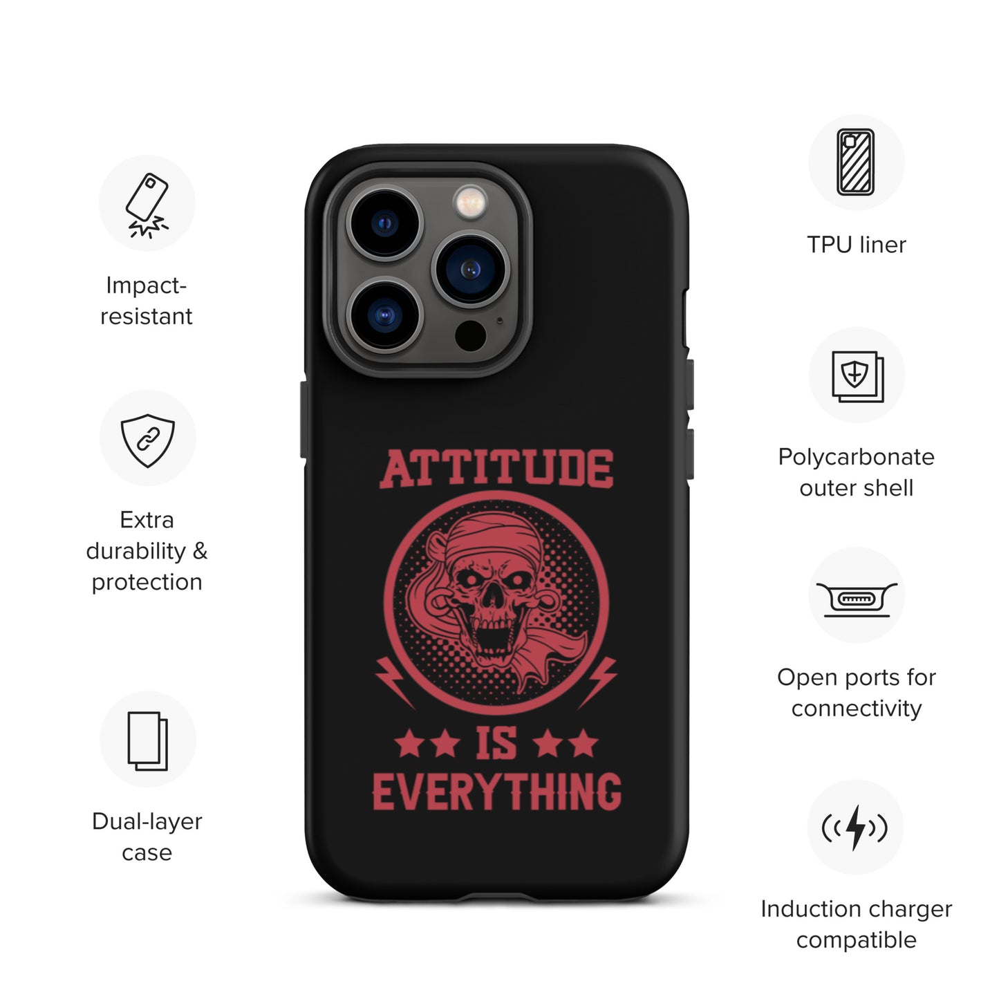 Attitude Is Everything Tough iPhone case