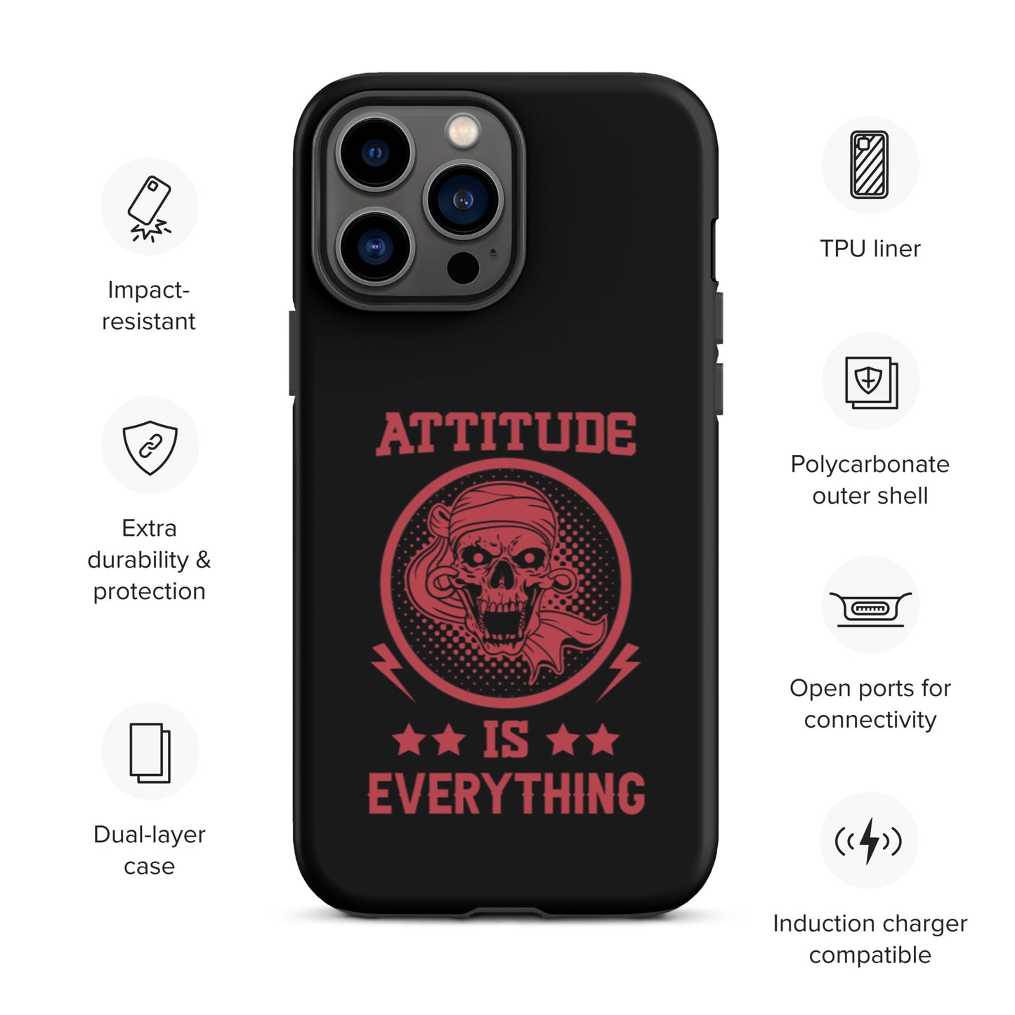 Attitude Is Everything Tough iPhone case