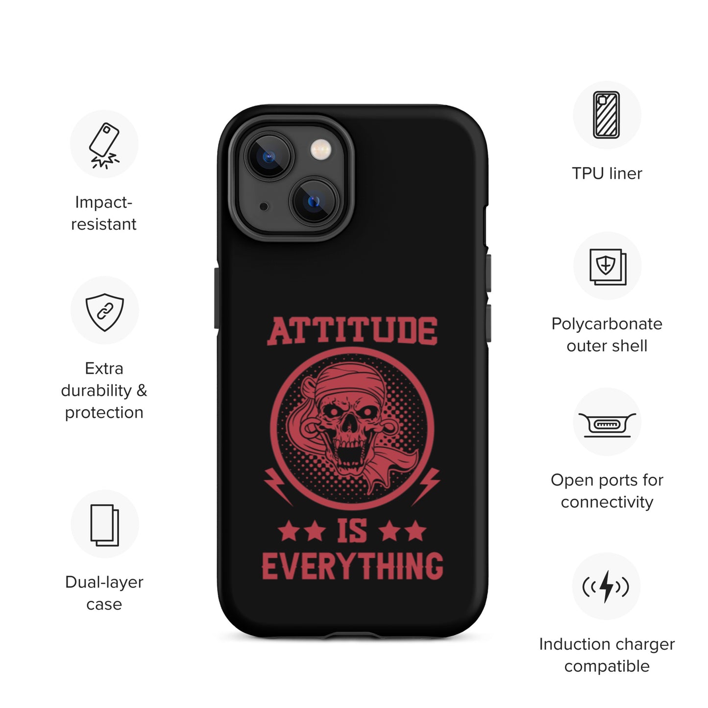 Attitude Is Everything Tough iPhone case