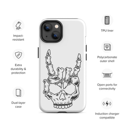 Rock On Skull Head Tough iPhone case