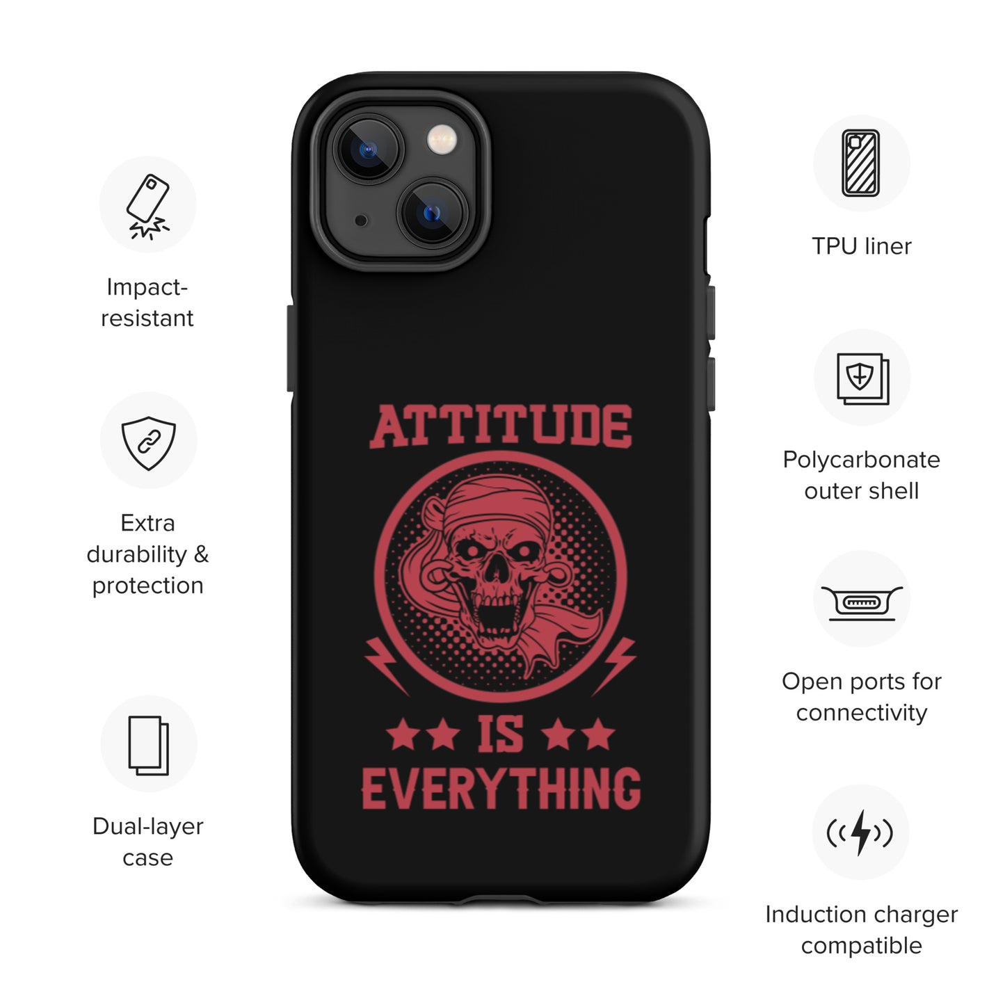 Attitude Is Everything Tough iPhone case