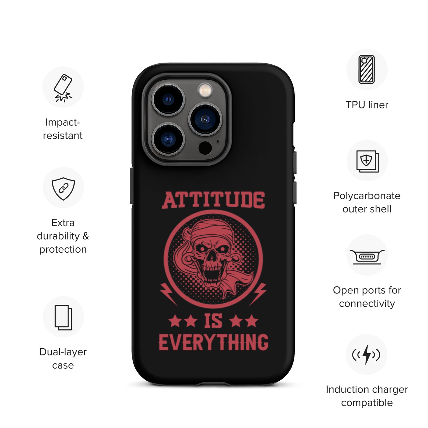 Attitude Is Everything Tough iPhone case