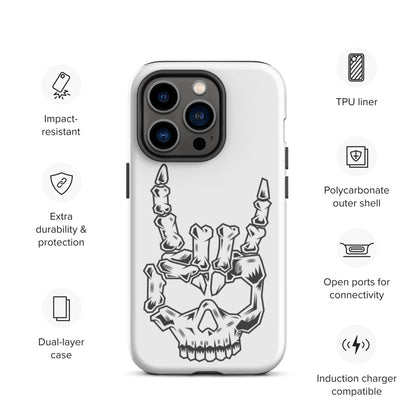 Rock On Skull Head Tough iPhone case