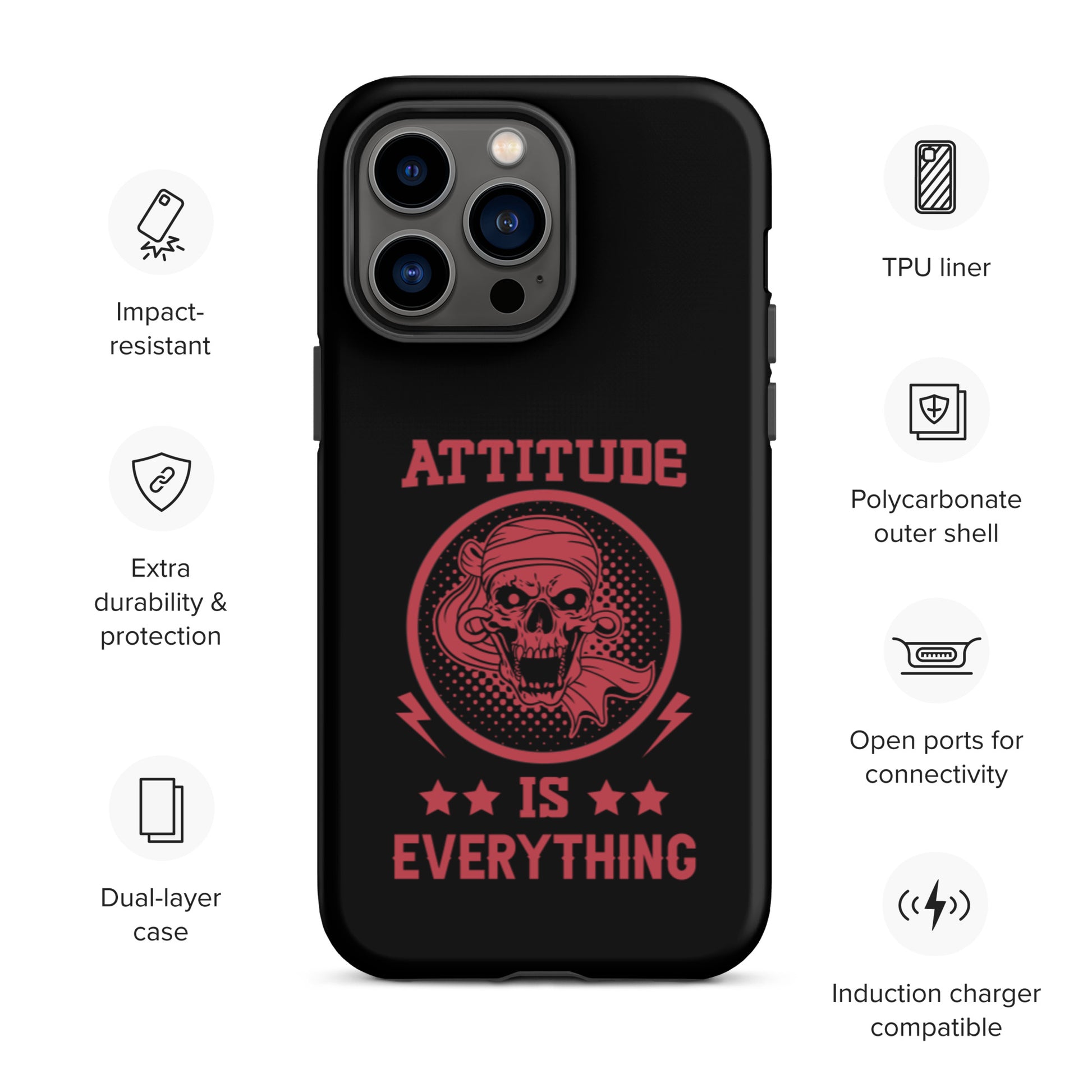 Attitude Is Everything Tough iPhone case