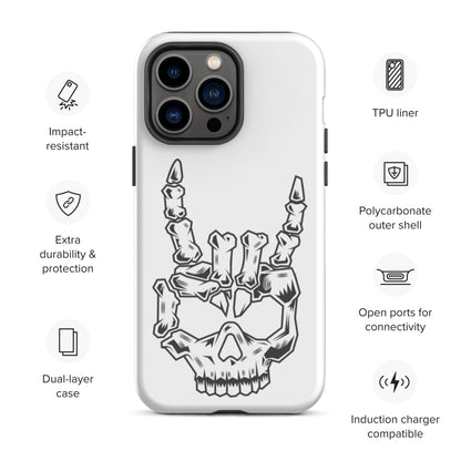 Rock On Skull Head Tough iPhone case