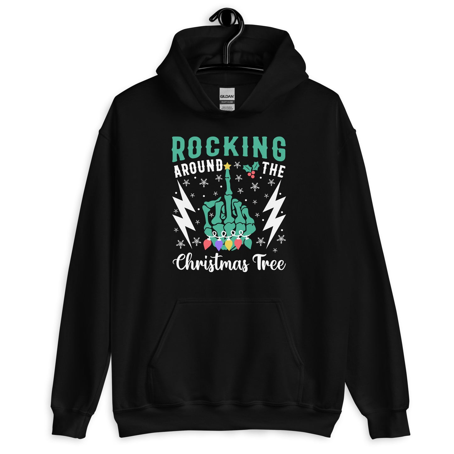 Rocking Around The Christmas Tree Hoodie black