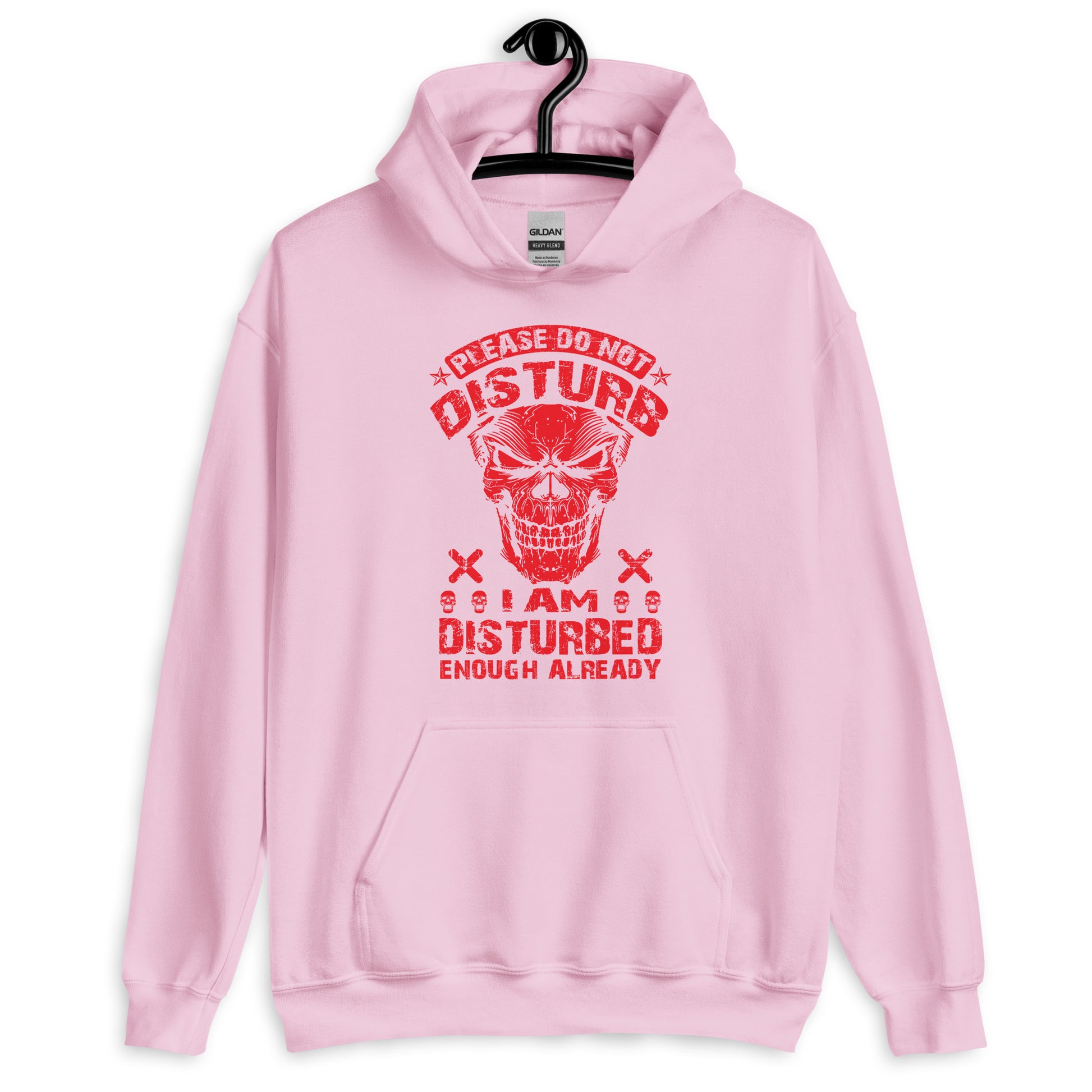 I Am Disturbed Enough Already Hoodie pink