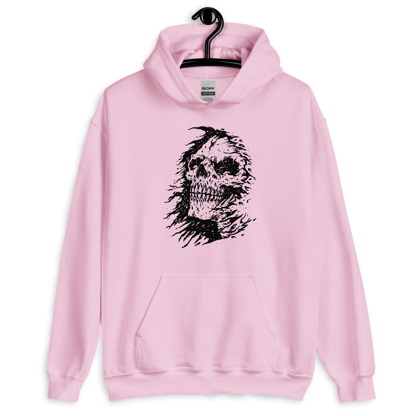 The Grim Reapers Skull Face Hoodie pink