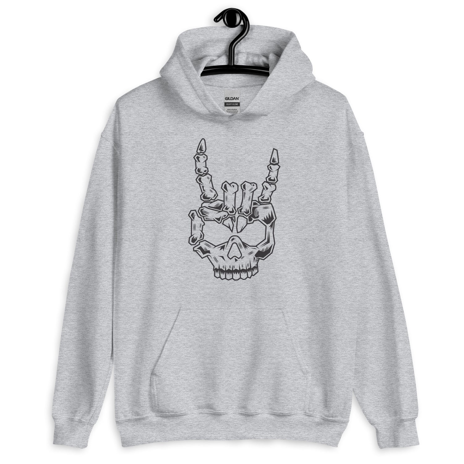 Rock On Skull Head Hoodie