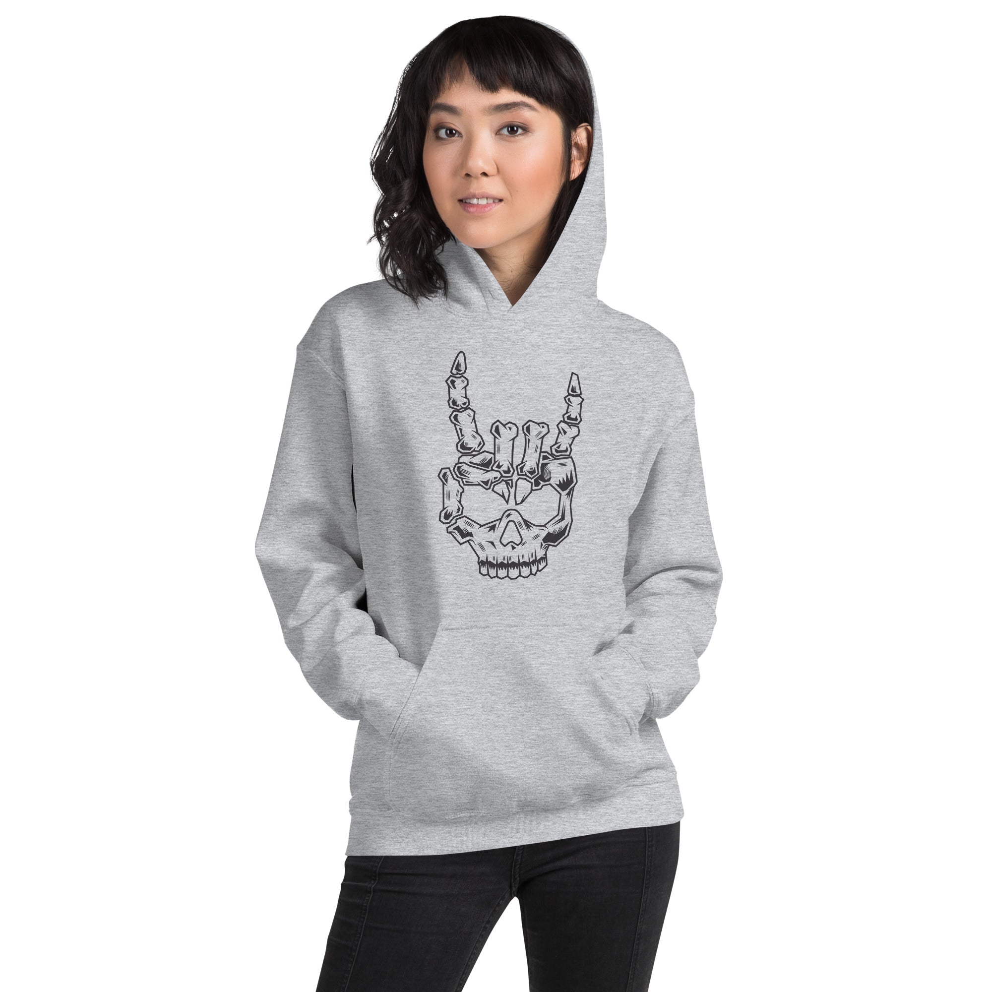 Skull sales head hoodie